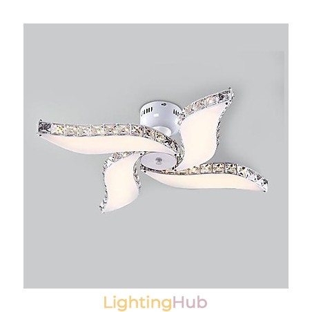 Modern Contemporary Crystal Metal Flush Mount Modern Contemporary Crystal Metal Flush Mount