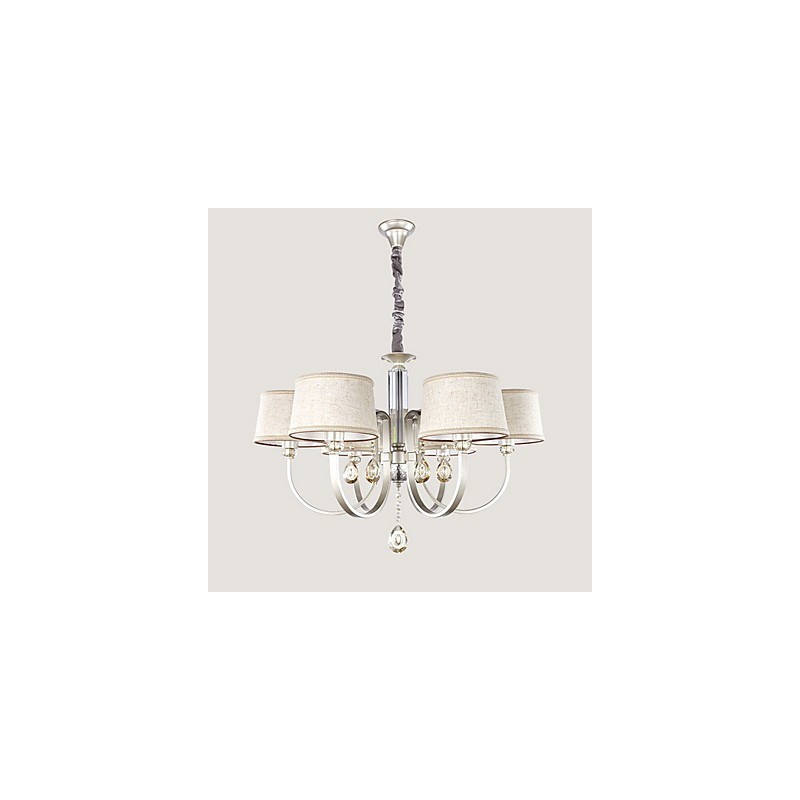 Country Crystal Painting Metal Chandelier