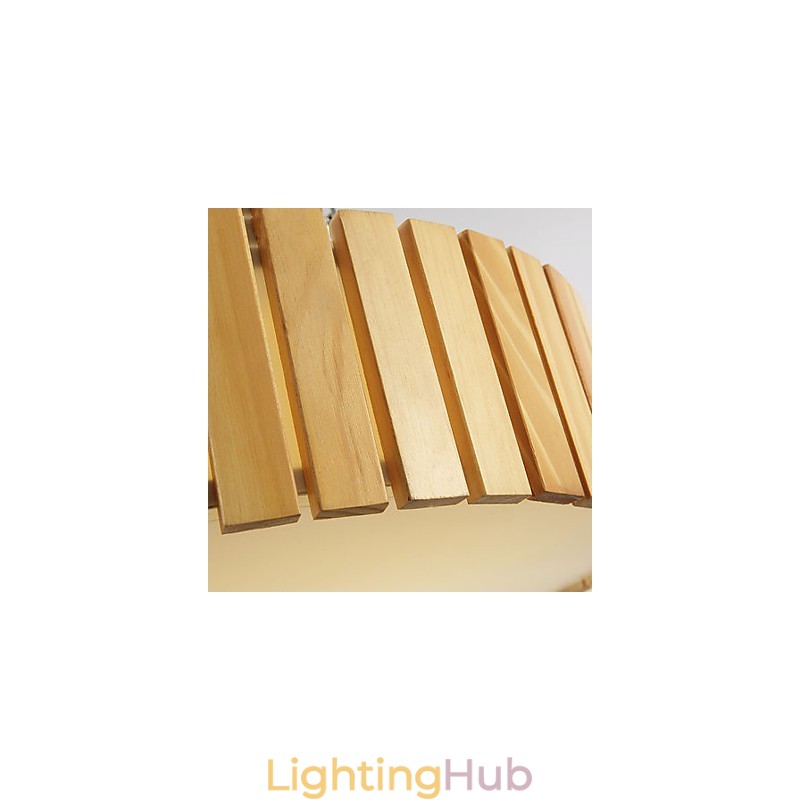 Flush Mount Traditional Classic Wood Bamboo