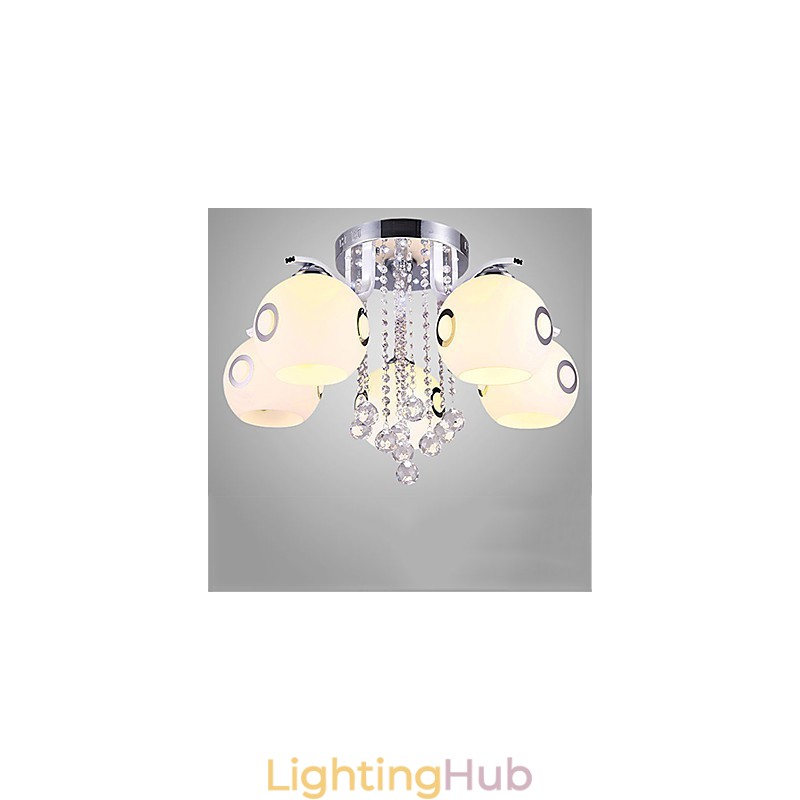 Flush Mount Crystal Modern Contemporary Glass