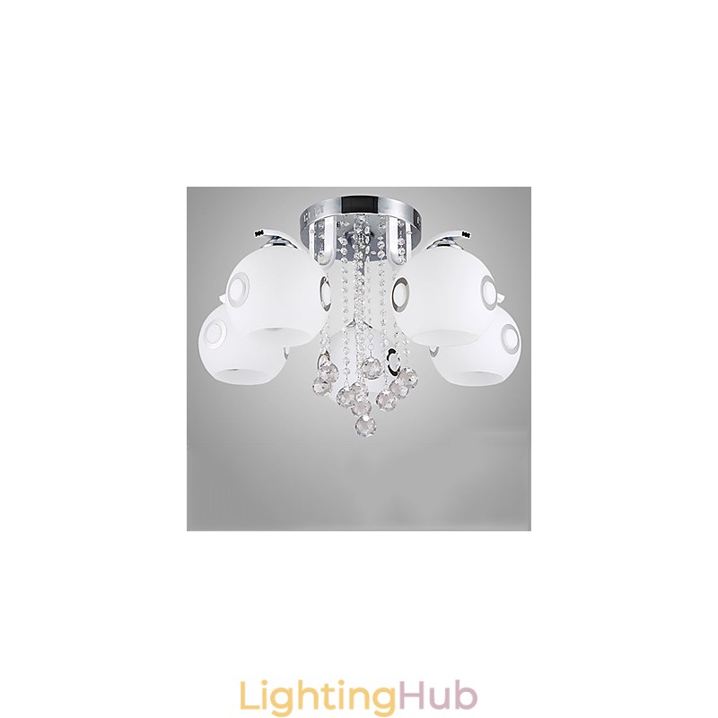 Flush Mount Crystal Modern Contemporary Glass