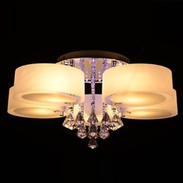 Remote Control Flush Mount Crystal Included Modern Contemporary