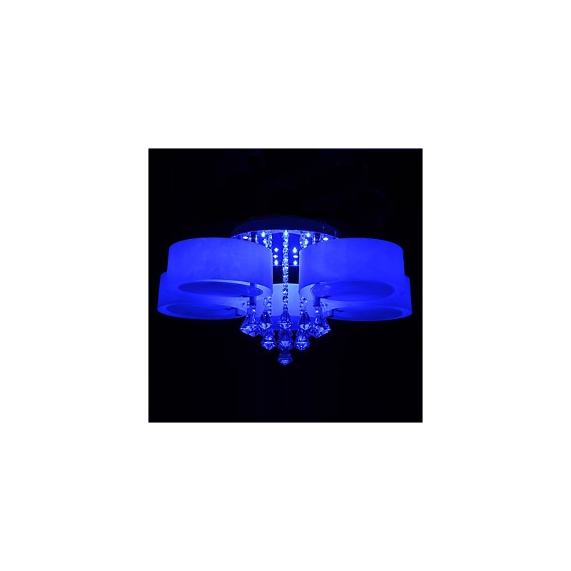 Remote Control Flush Mount Crystal Included Modern Contemporary