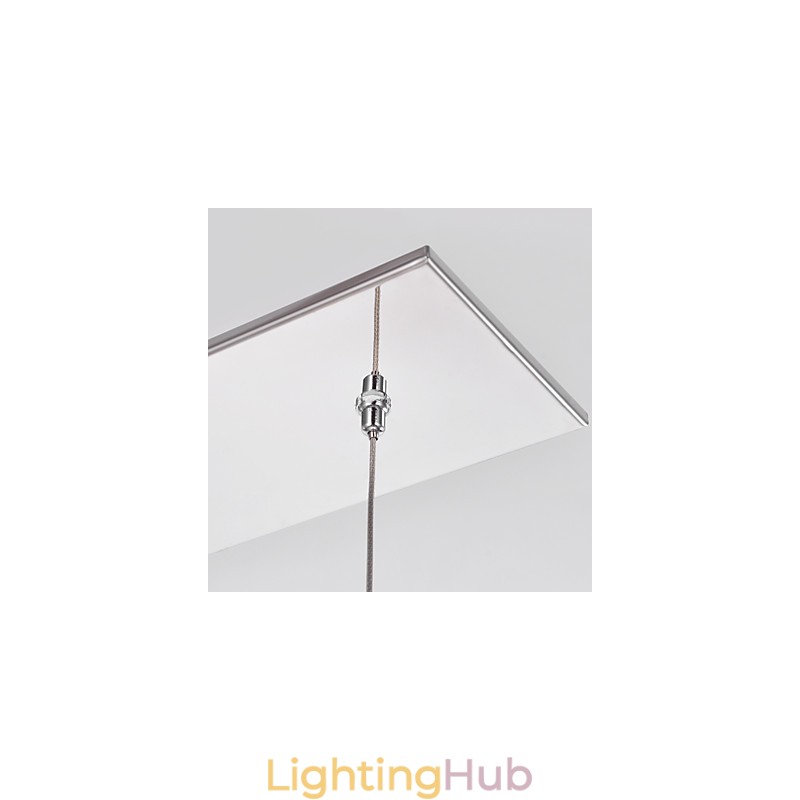 Modern Contemporary Island Crystal Chrome Metal Pendant Light