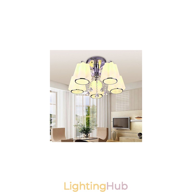 Flush Mount Crystal Modern Contemporary Glass