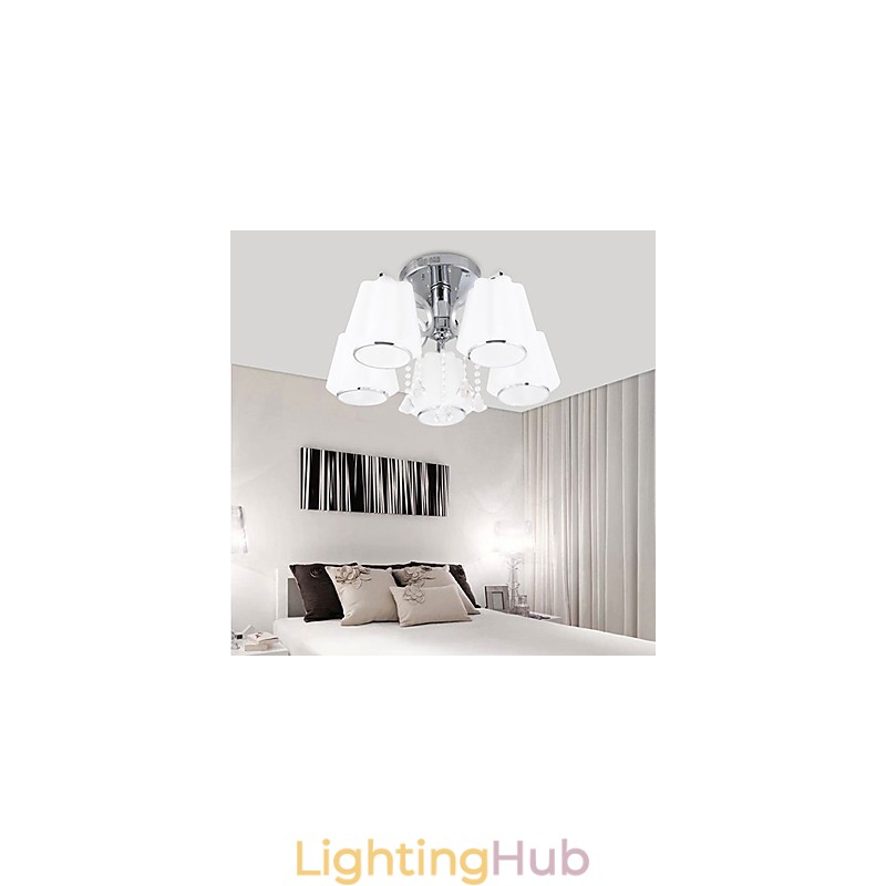 Flush Mount Crystal Modern Contemporary Glass