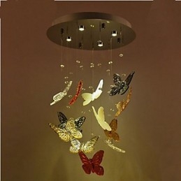 Crystal Lamp Circular Butterfly Crystal Lamp 4