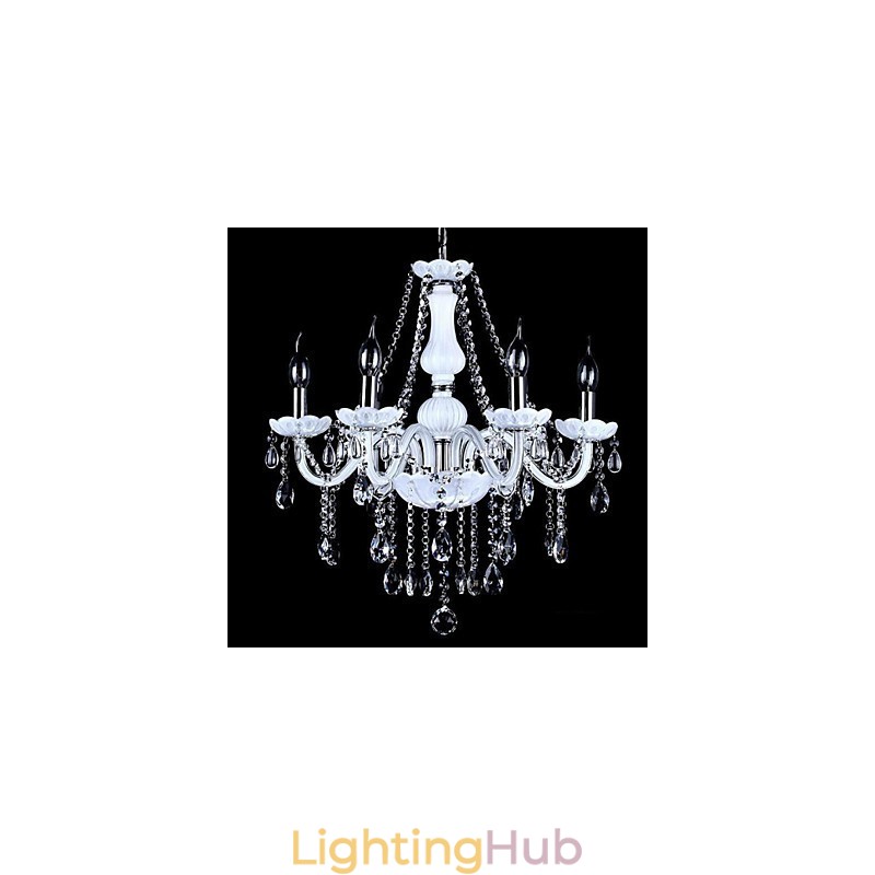 Chandelier Crystal Modern 6 Lights Contemporary Glass