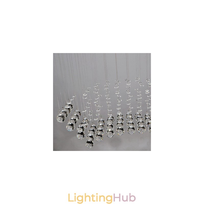Traditional Classic Crystal Chrome Metal Flush Mount