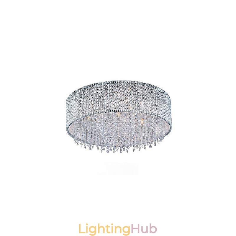 Crystal Flush Mount with 10 Lights