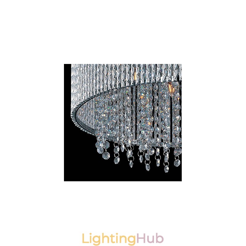 Crystal Flush Mount with 10 Lights