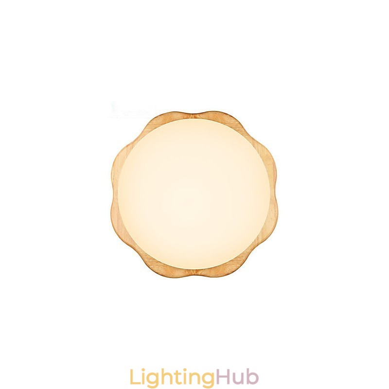 Flush Mount Traditional Classic Wood Bamboo