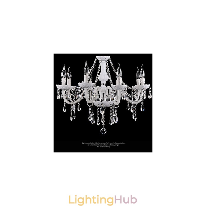 Chandelier Crystal Modern 8 Lights Contemporary Glass