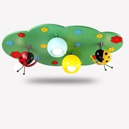 Flush Mount Modern Contemporary Wood Bamboo