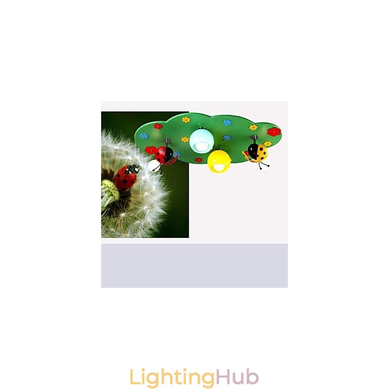 Flush Mount Modern Contemporary Wood Bamboo