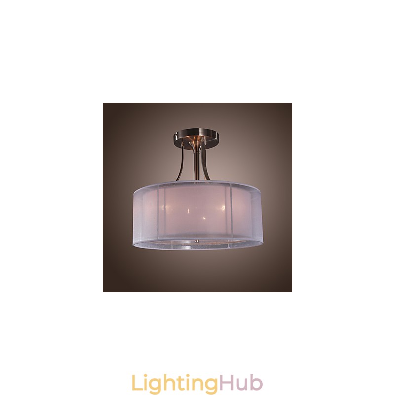 Modern Acrylic Flush Mount with 3 Lights Cylinder Design