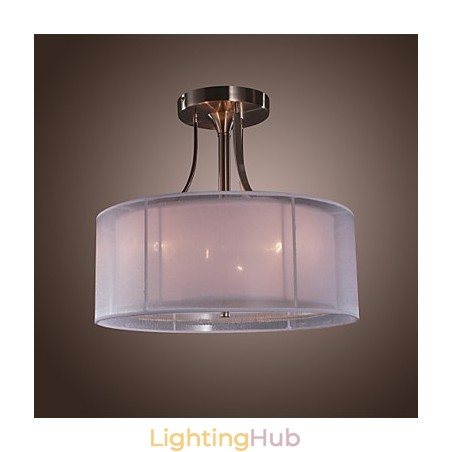 Modern Acrylic Flush Mount with 3 Lights Cylinder Design Modern Acrylic Flush Mount with 3 Lights Cylinder Design