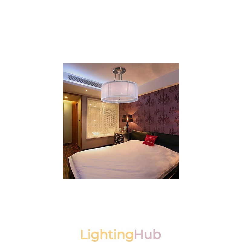 Modern Acrylic Flush Mount with 3 Lights Cylinder Design