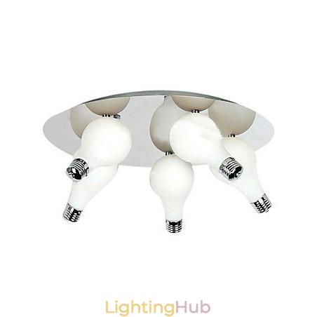 Modern Flush Mount with 5 Lights in Round (G4 Bulb Base) Modern Flush Mount with 5 Lights in Round (G4 Bulb Base)