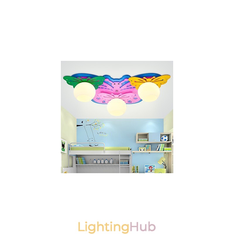 Flush Mount Modern Contemporary Wood Bamboo
