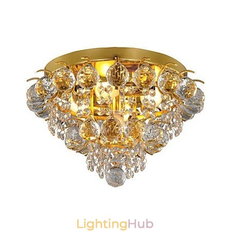 Modern Crystal Flush Mount with 5 Lights Modern Crystal Flush Mount with 5 Lights