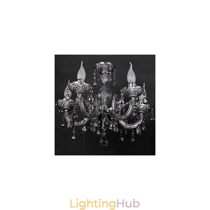 Modern Contemporary Crystal Metal Flush Mount