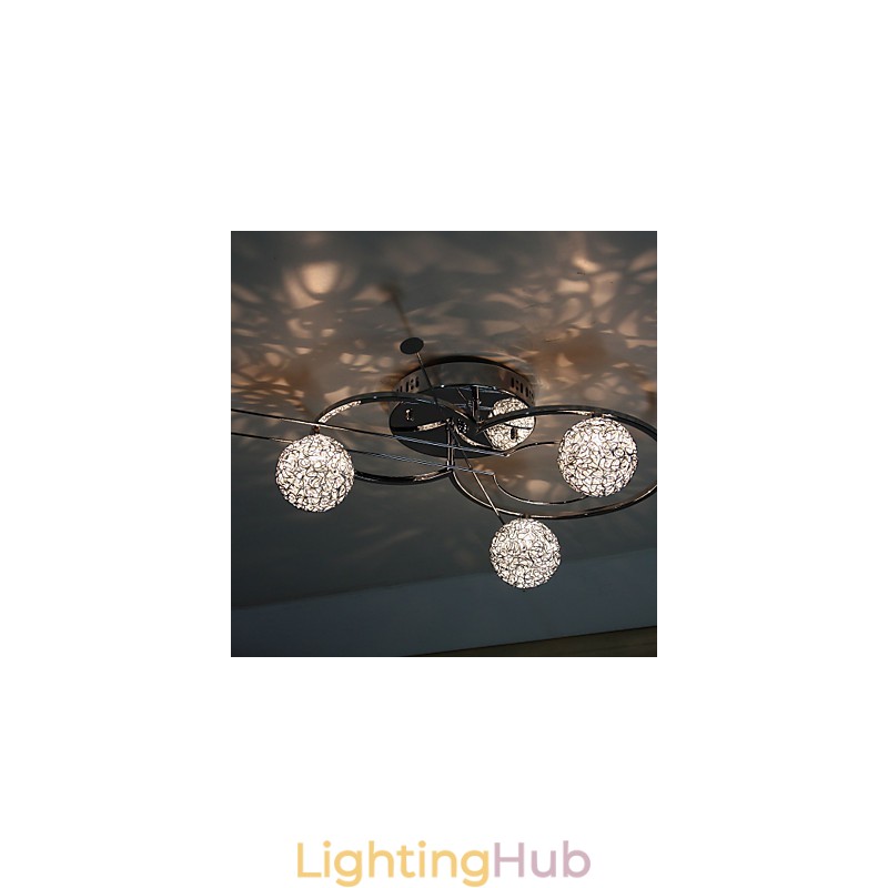 Modern Contemporary Electroplated Flush Mount