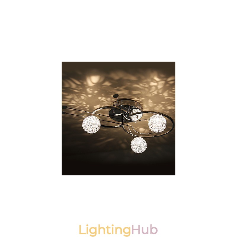 Modern Contemporary Electroplated Flush Mount