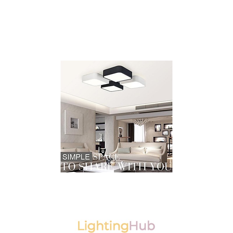 Modern Contemporary Painting Metal Flush Mount