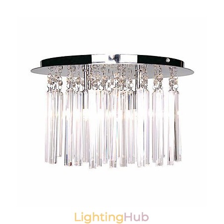 Modern Crystal Semi Flush Mount with 4 Lights (G9 Bulb Base) Modern Crystal Semi Flush Mount with 4 Lights (G9 Bulb Base)