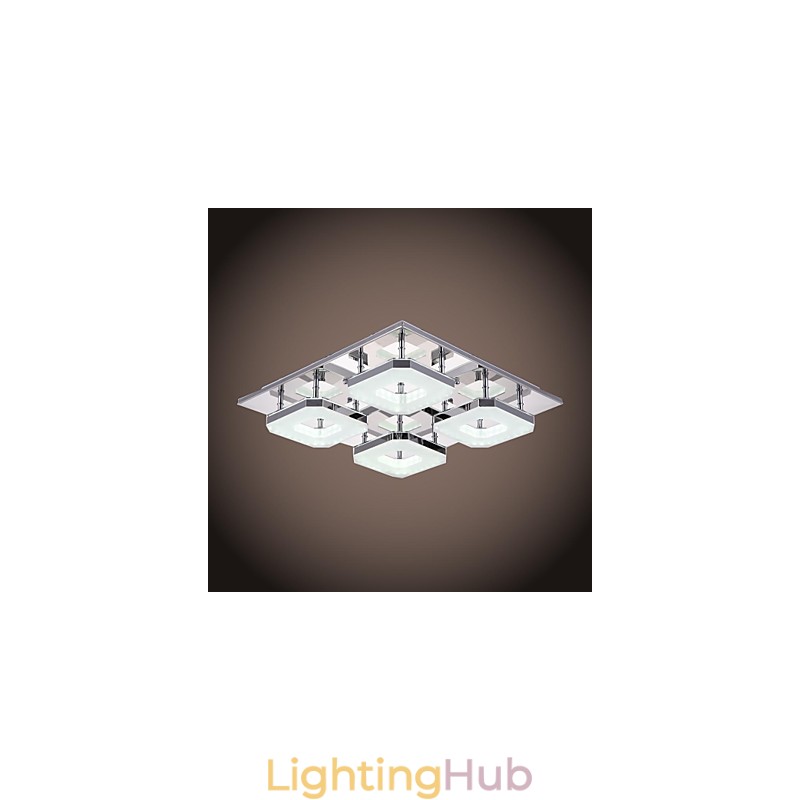 Acrylic Flush Mount 4 light Modern Acrylic Electroplating Stainless Steel