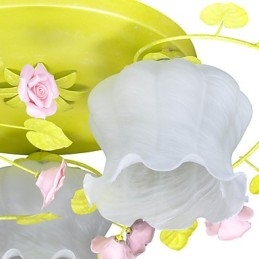 Creative Lamp Lamp Warm Garden Rose Three Simple Ceiling Lamps