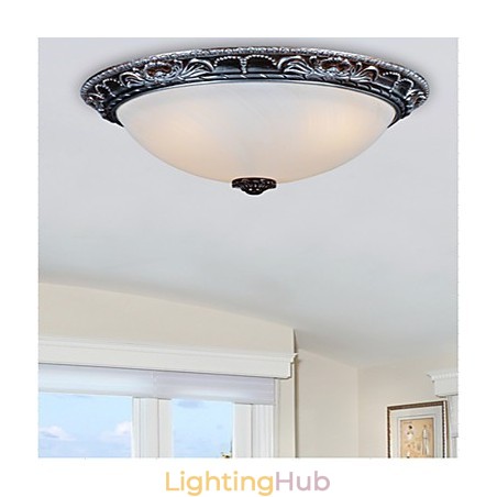 Flush Mount Vintage Traditional Classic Retro Bowl Resin Flush Mount Vintage Traditional Classic Retro Bowl Resin