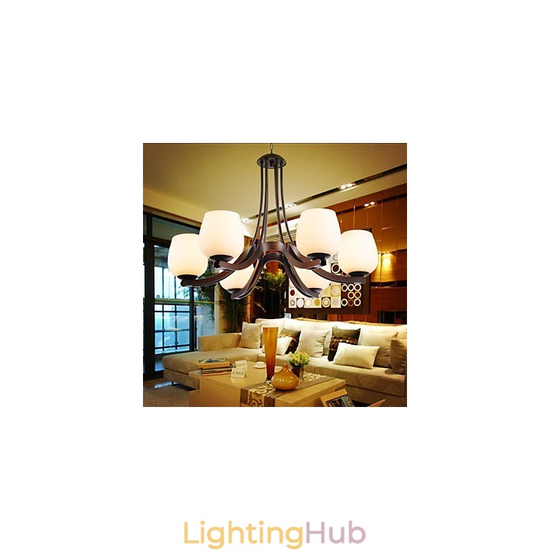 Traditional Classic Retro Mini Style Painting Metal Chandelier