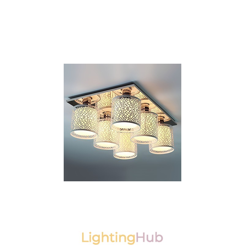 Modern Contemporary Painting Metal Flush Mount