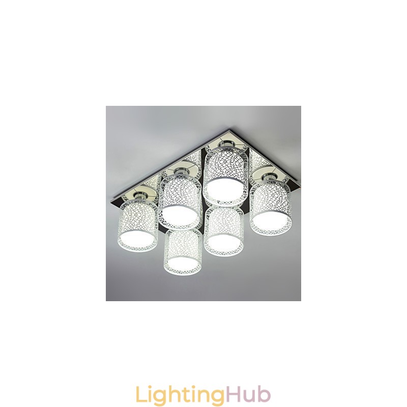 Modern Contemporary Painting Metal Flush Mount