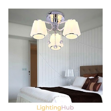 Flush Mount Crystal Modern Contemporary Glass Flush Mount Crystal Modern Contemporary Glass