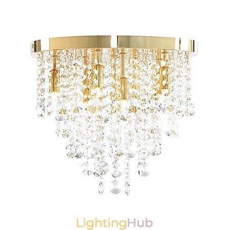 Modern Crystal Semi Flush Mount with 9 Lights (G9 Bulb Base) Modern Crystal Semi Flush Mount with 9 Lights (G9 Bulb Base)