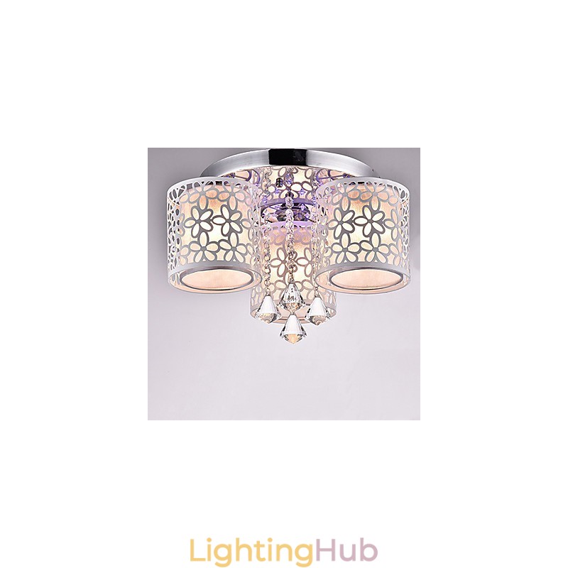 Flush Mount Crystal Modern Contemporary Metal