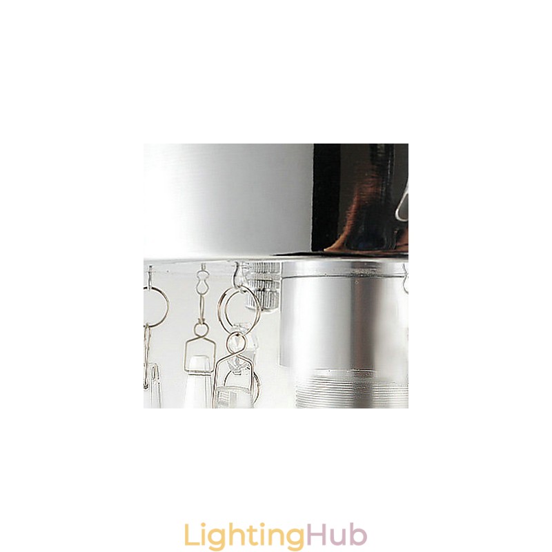 1 Light Semi Flush Mount in Crystal