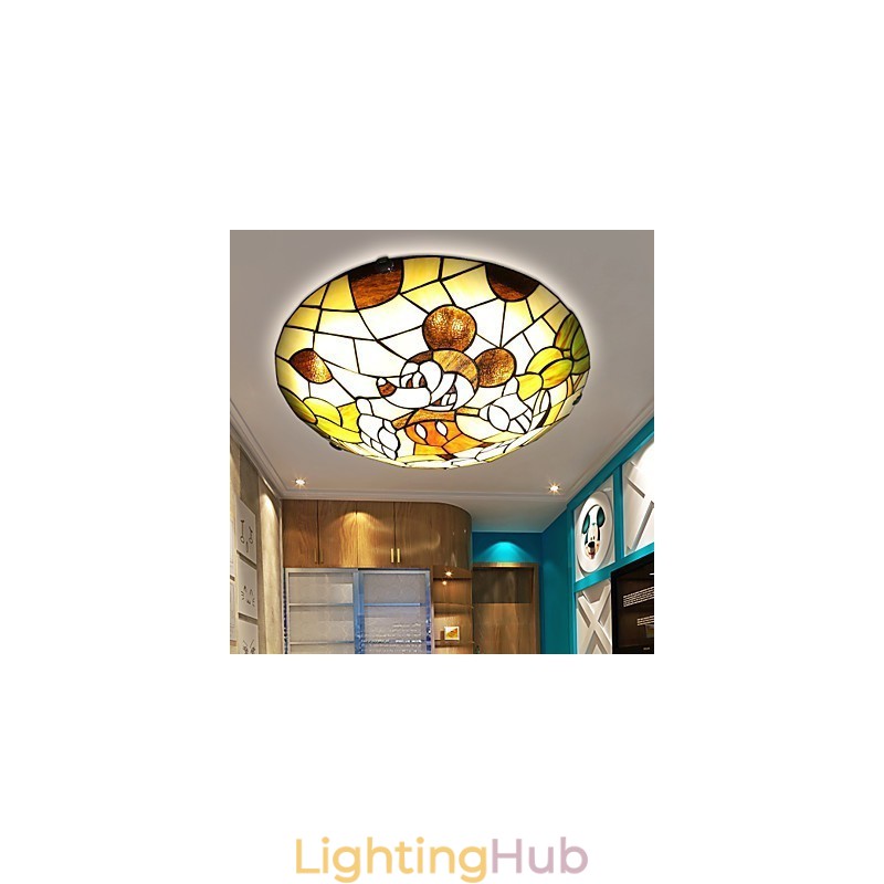 The Mediterranean Dome Light Sweet Children Mickey Mouse Dome Light 40 Cm in Diameter
