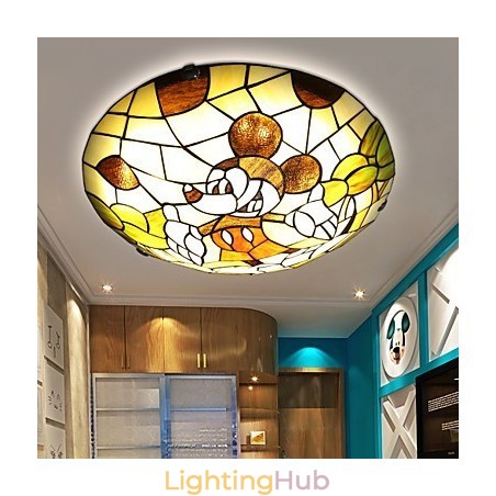 The Mediterranean Dome Light Sweet Children Mickey Mouse Dome Light 40 Cm in Diameter The Mediterranean Dome Light Sweet Children Mickey Mouse Dome Light 40 Cm in Diameter