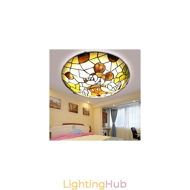 The Mediterranean Dome Light Sweet Children Mickey Mouse Dome Light 40 Cm in Diameter