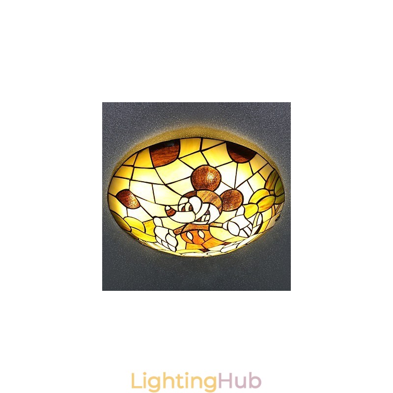 The Mediterranean Dome Light Sweet Children Mickey Mouse Dome Light 40 Cm in Diameter