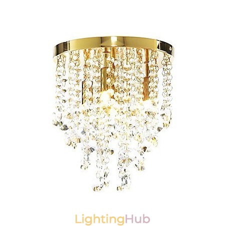 Modern Crystal Semi Flush Mount with 4 Lights (G9 Bulb Base) Modern Crystal Semi Flush Mount with 4 Lights (G9 Bulb Base)