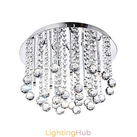 Modern Crystal Semi Flush Mount with 8 Lights (G4 Bulb Base) Modern Crystal Semi Flush Mount with 8 Lights (G4 Bulb Base)