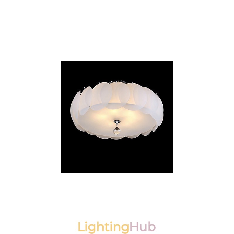 5 Light Glass Chandelier Modern Pendant Light Family