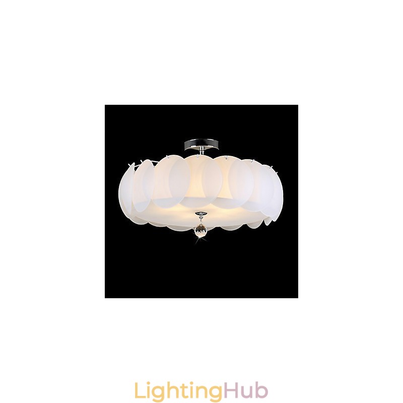 5 Light Glass Chandelier Modern Pendant Light Family
