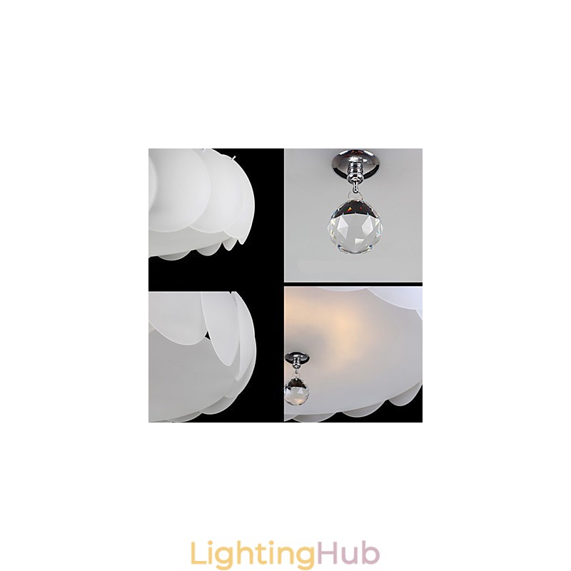 5 Light Glass Chandelier Modern Pendant Light Family
