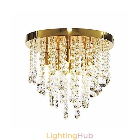 Modern Crystal Semi Flush Mount with 6 Lights (G9 Bulb Base) Modern Crystal Semi Flush Mount with 6 Lights (G9 Bulb Base)